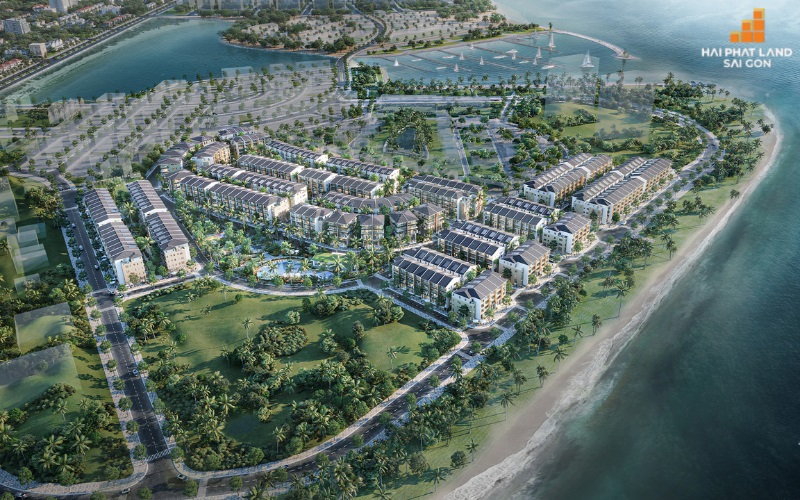 Mô hình bất động sản nhà liền kề ven biển